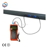 Clamp on sensor ultrasonic flow meter RS232 output handhold flowmeter water no bubble