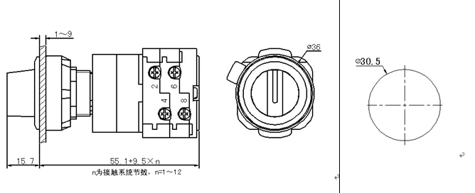 10 position rotary switch