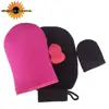Factory Price Applicator Self Tanning Mitt /Exfoliatint Back Scrubber Glove /Makeup Beauty Cosmetic Puff Blending Travel Pac