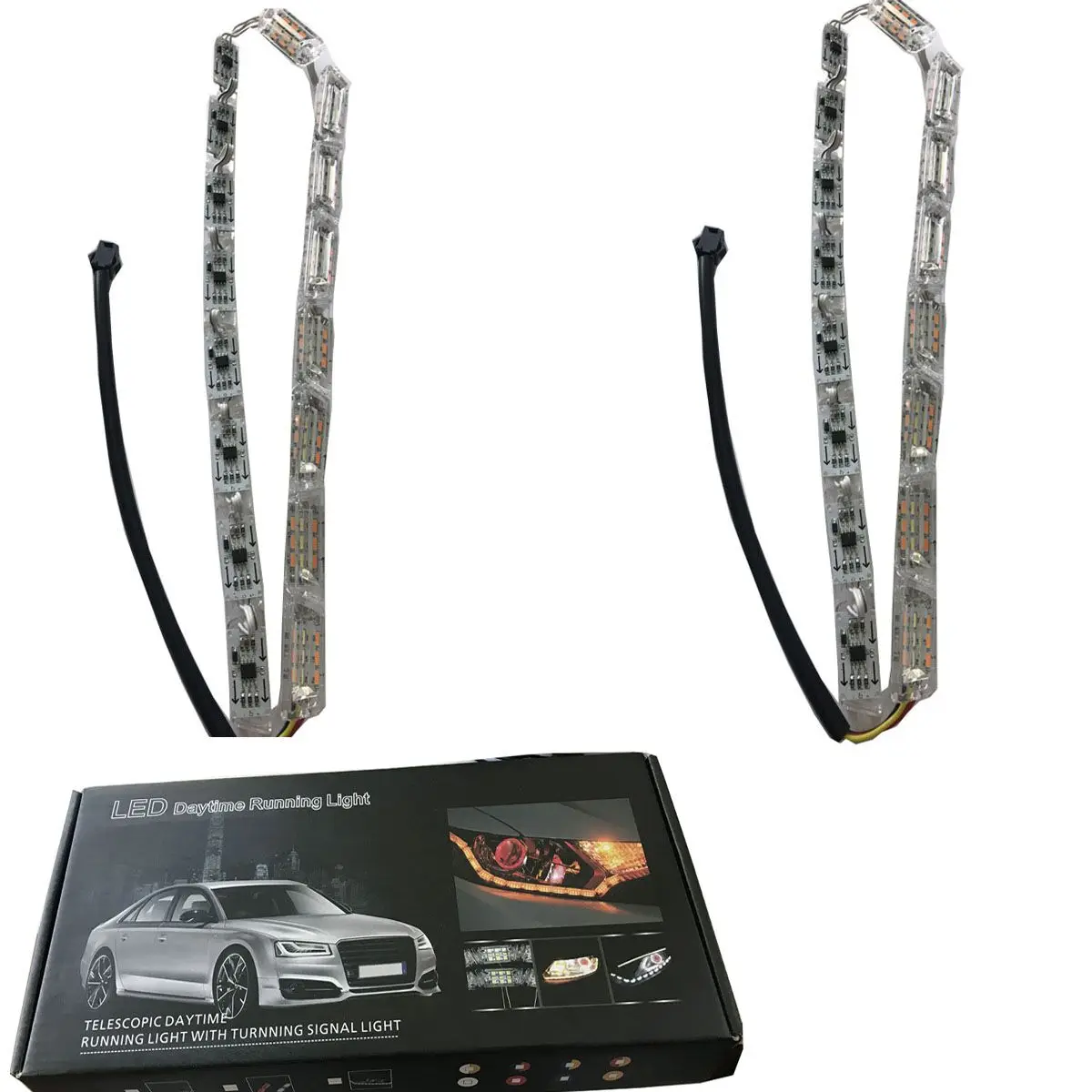 Cheap  wholesale car parts flexible drl auto parts led daytime running light