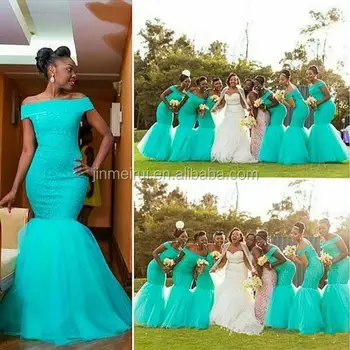 mint green gown for maid of honor