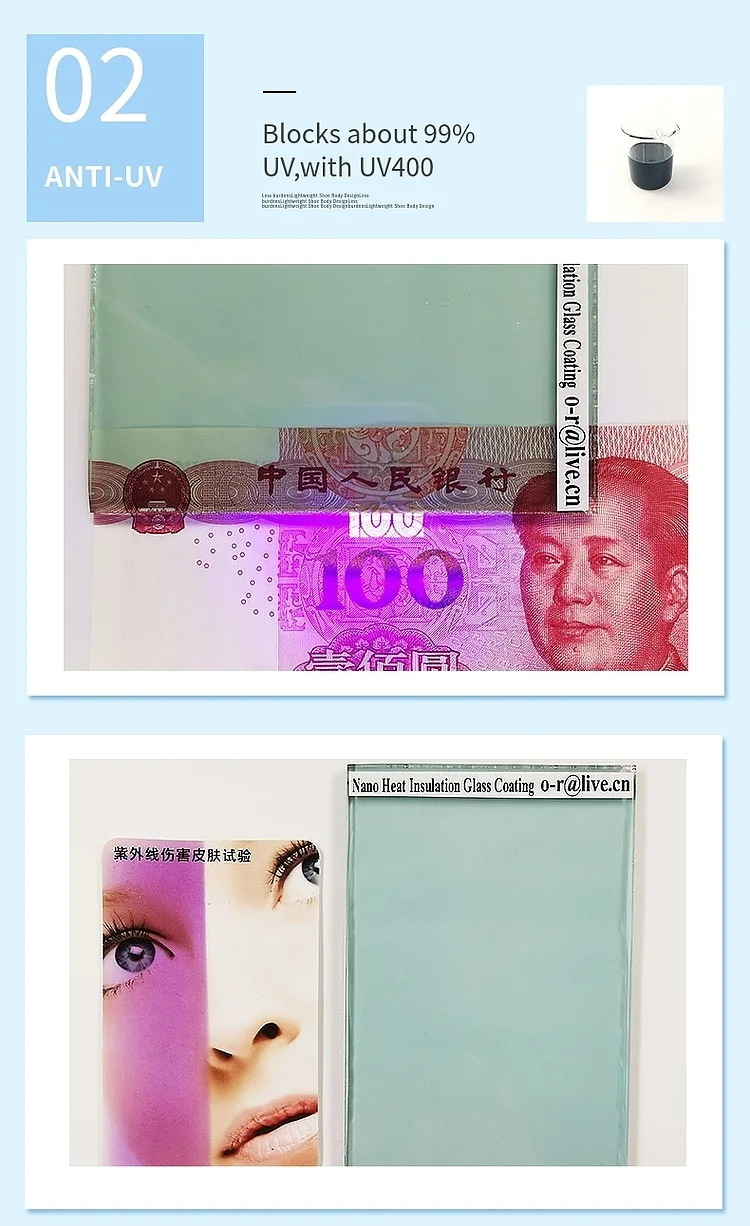 Nano Liquid Glass Thermal Insulation Coating Nano Ceramic Coating Nano