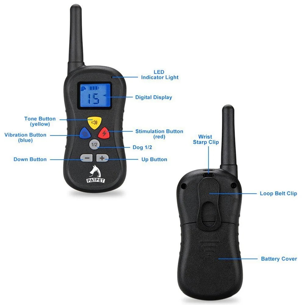 Dog Trainer Petsmart Electric Adjustable Shock Remote Controlled Anti
