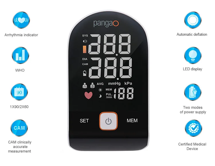 Pangao Health Kit Clinically Accuracy Digital Blood Pressure Monitor