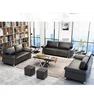 High Quality Black Leather Office Sofa Modern Design Office Sofa Living Room Sofa Home Office Furniture