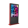 65" outdoor full color lcd/led tv android touch screen anti glare advertising display/tv foot enclosure