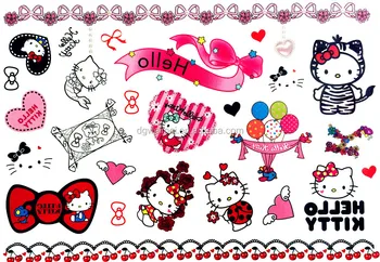 hello kitty cat child temporary tattoo body art flash tattoo hello kitty cat child temporary tattoo body art flash tattoo