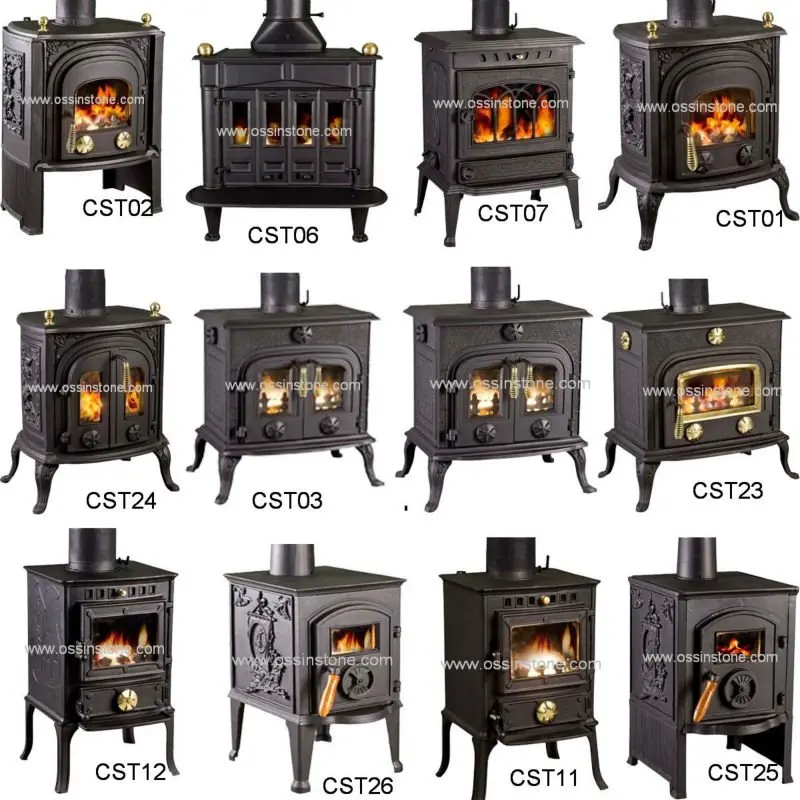 New Style Double Door Cast Iron Wood Burning Stove - Buy Cast Iron ...