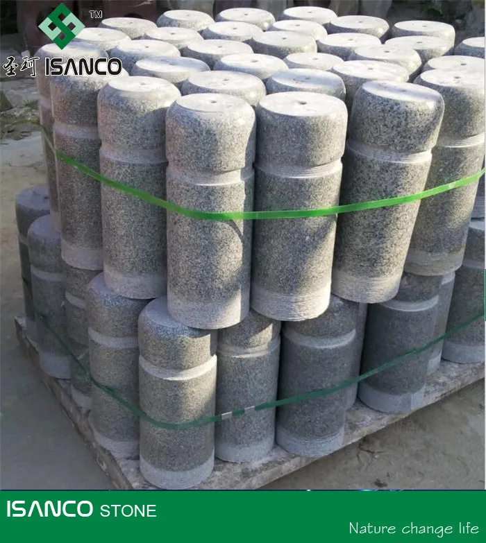 
granite driveway pillar stumbling Stone in road granite roadblock parking stone 