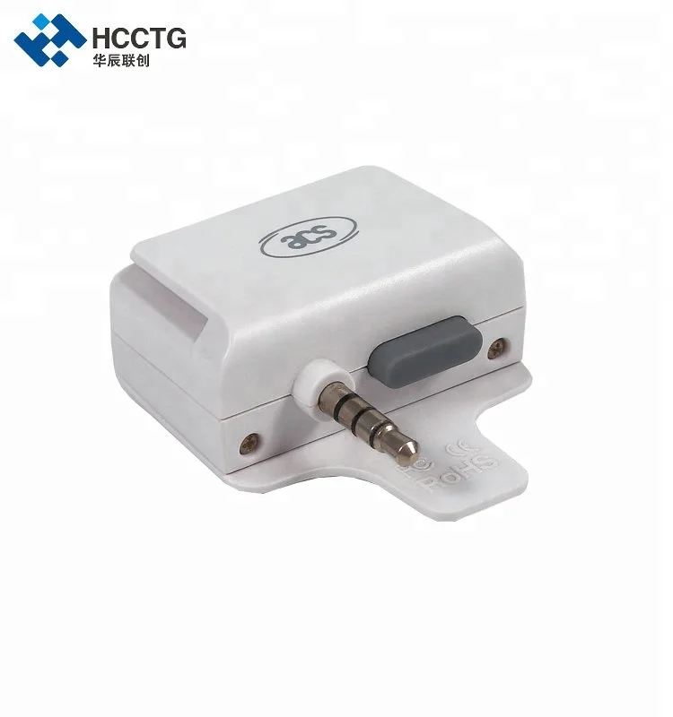 3.5mm Headphone Audio Jack I phone Mini Portable Magnetic Mobile Card Reader ACR31