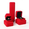 New style velvet ring box custom logo velvet box coffret pour bijoux