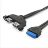 Bofan Factory price double USB 3.0 main board cable to IDC extender cable with ears