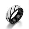 Simple inner arc double beveled batch flower twill ring