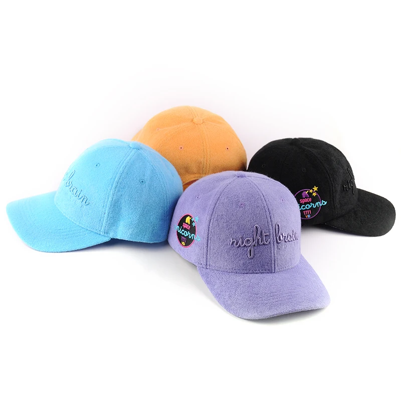 Promotional Custom Wholesale Terry Cloth Fabric Baseball Cap