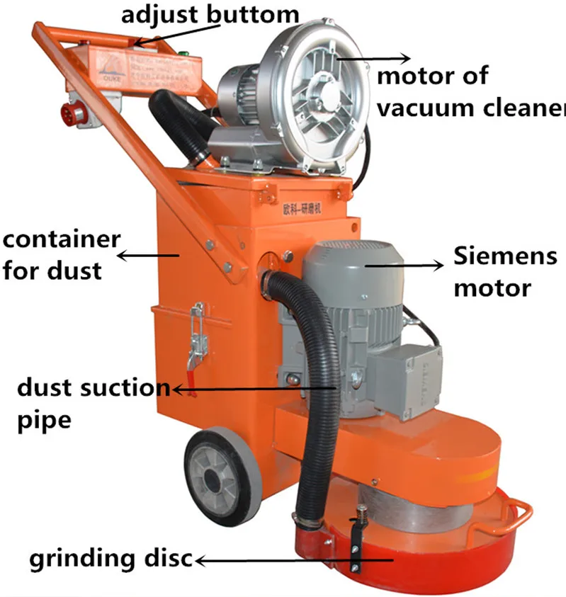 Ok380b New Terrazzo Floor Grinding Machine Marble Floor Polishing