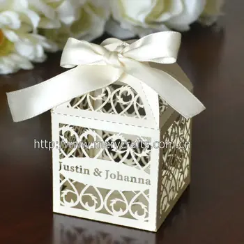 Laser Cut Filigree Favor Box Personalized Wedding Box Buy