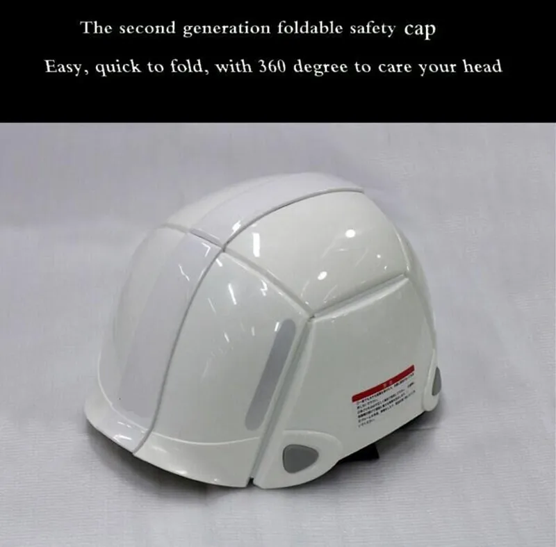 2016 New Fashion Patent Product Hard Hat Foldable Safety Helmet For