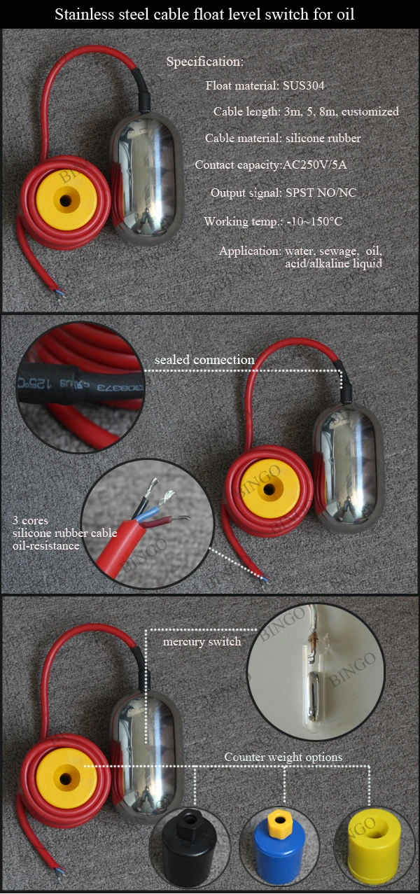 Mercury Level Float Switch For Acid Liquid Buy Mercury Level Float