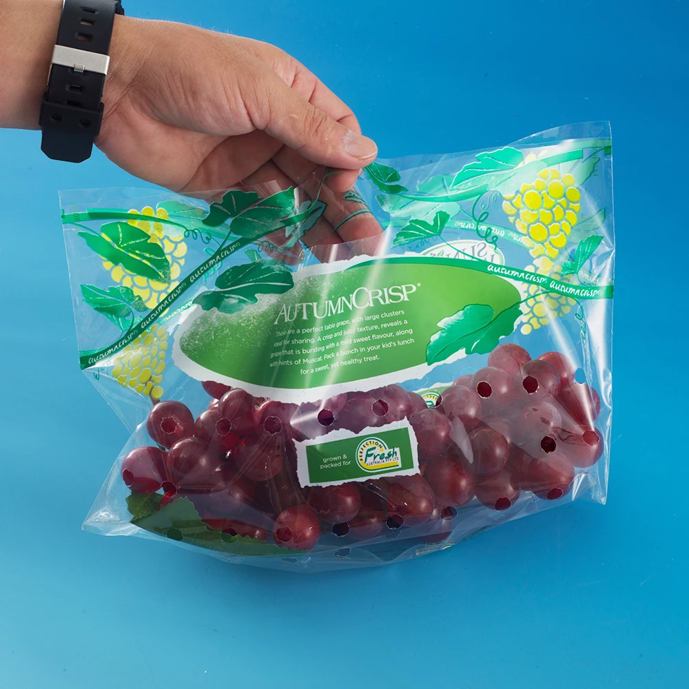 Fruit Use And Cpp Plastic Type Grape Protection Bag With Punch Vent