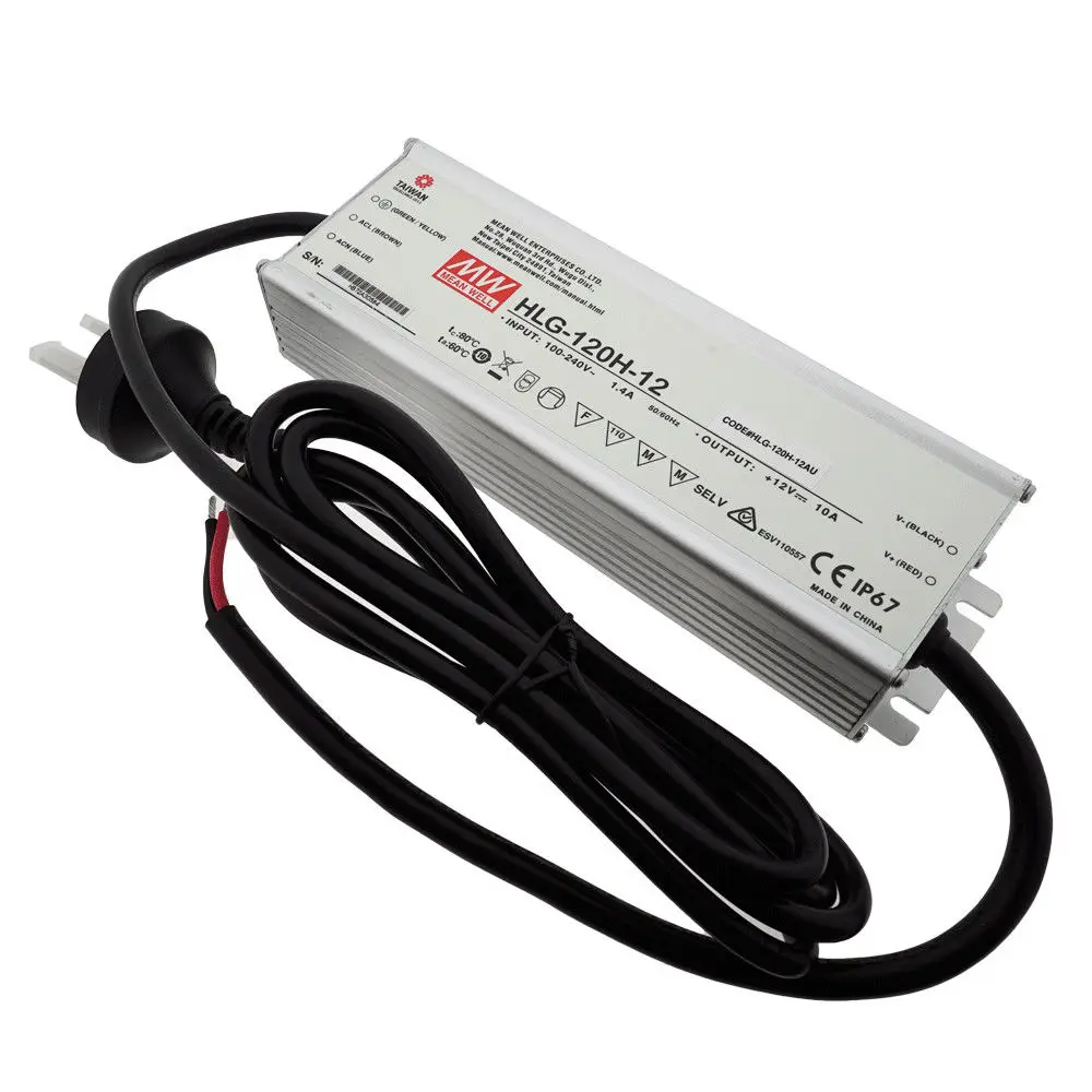 120w Mean Well 12v 15v 20v 24v 30v 36v 42v 48v 54v Ip67 Ac Dc Water