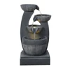 modern line style water feature with three layer for garden decoration