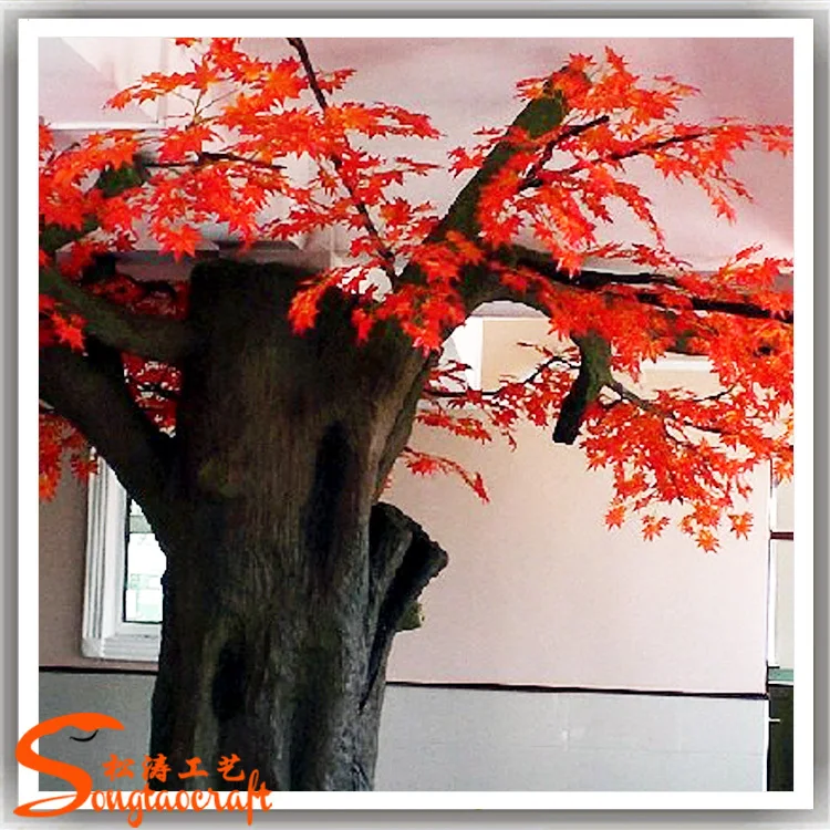 Artificial Maple Tree Life Size Fake Plastic Artificial Plants And