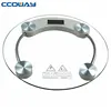 electronic round glass platform digital bathroom Body Weight Scale 180KG