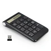rechargeable metallic numeric keypad lcd 19 keys usb numeric keypad wireless