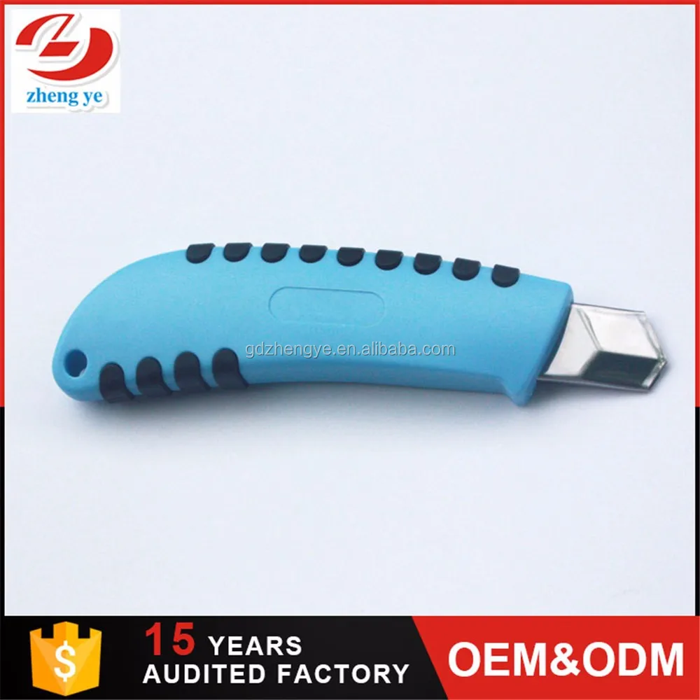 High Quality Utility Knife Cutter Plastic Box Safety Knife Cutter 18mm