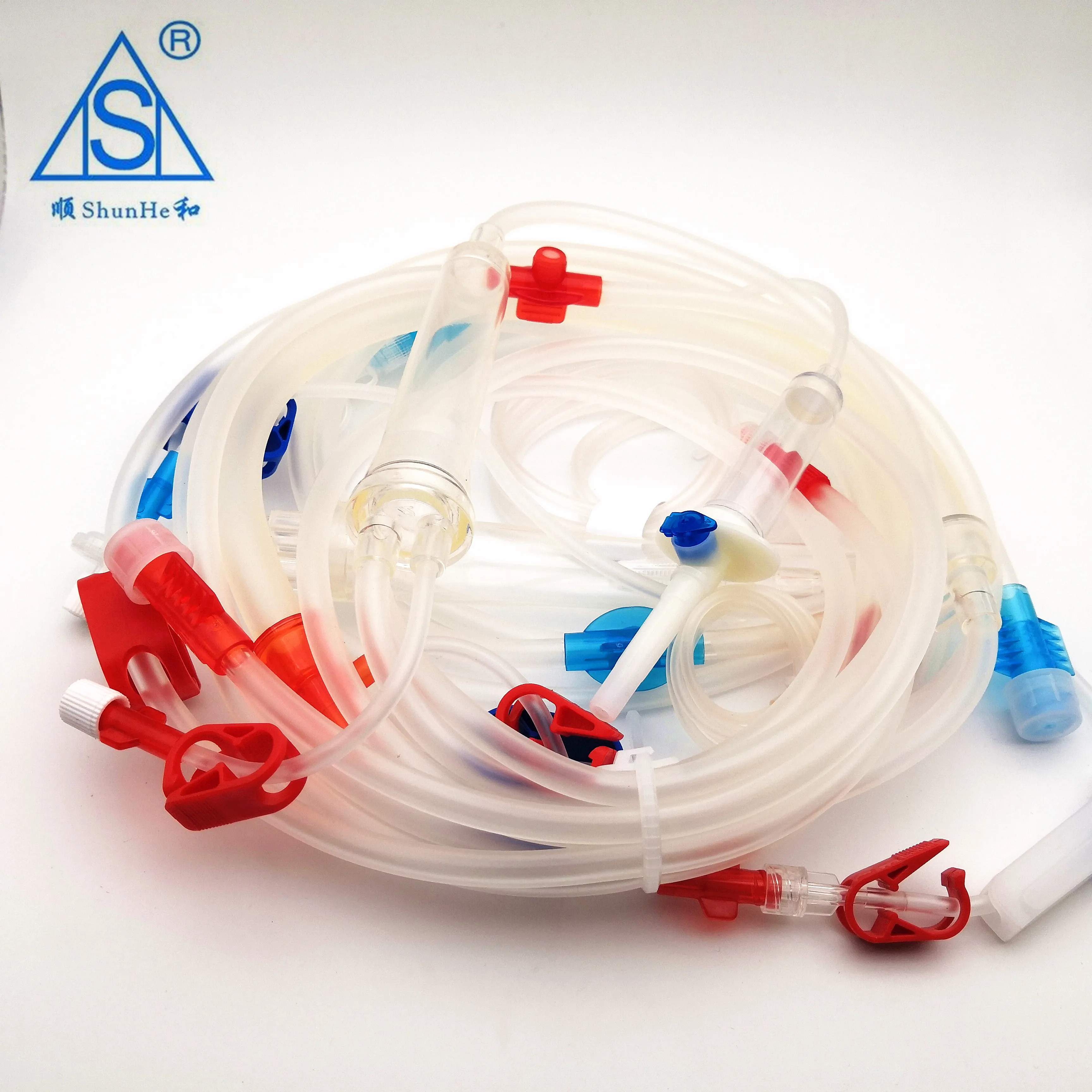 Disposable Hemodialysis Blood Line Set Dialysis Blood Tubing Line With