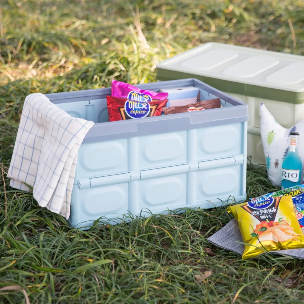 Custom Foldable Plastic Storage Bins Wholesale Travel Box For Food