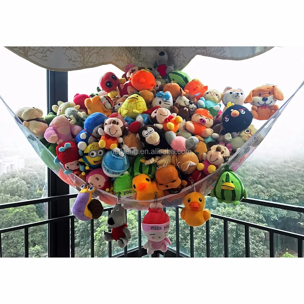 mesh stuffed animal holder