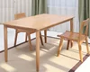 Solid wood oak furniture natural color dining table 03