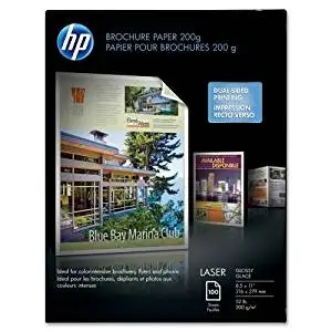 Wholesale CASE of 10 - HP Color Laser Glossy Photo & Imaging Paper-Laser Brochure Paper,Glossy,58 No,97,8-1/2"x11",100SH/PK,WE