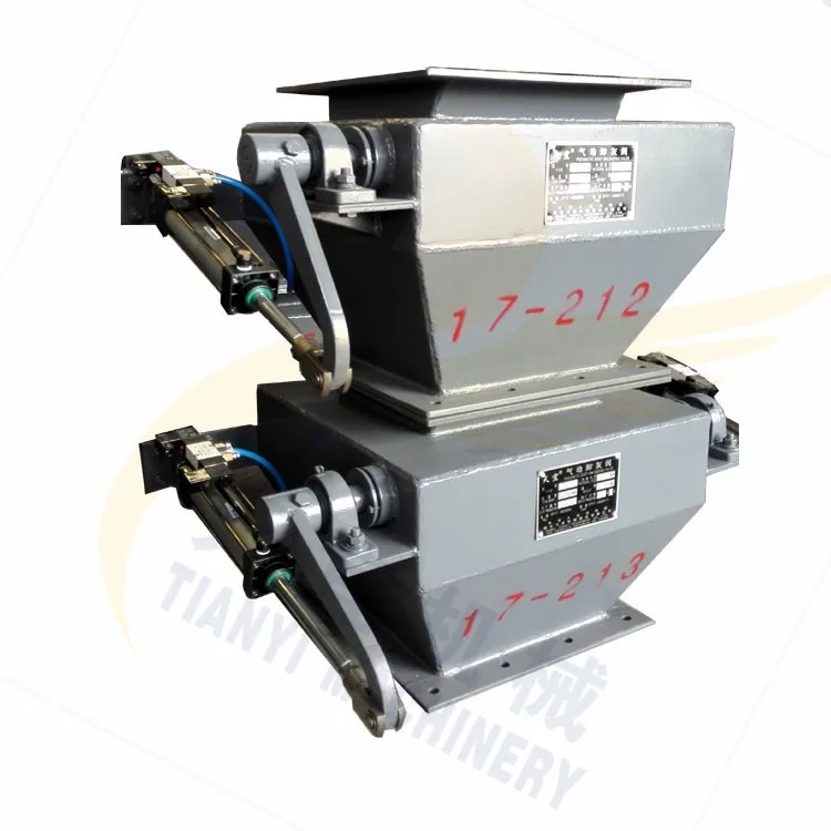 Flange Type Double Flap Gate Valve With Pneumatic Actuator For Industry