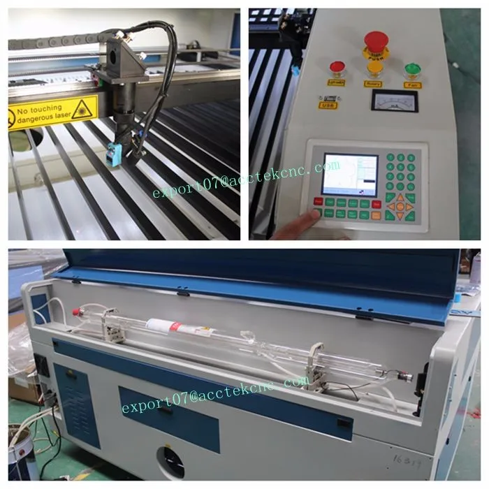 Reci laser tube cnc laser cutting machine 1610/ wood co2 laser cutting machine/ laser engraving machine