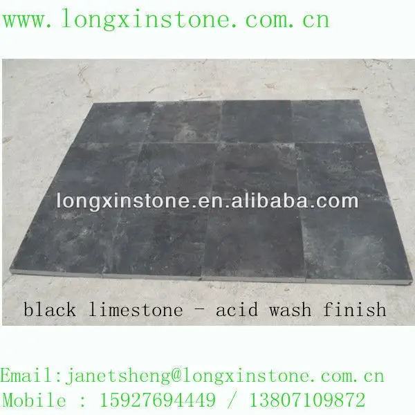 Acid Wash Black Limestone Flooring Tiles 400x400 Mm Or Natural Stone Flooring And Stone Pavers Buy Stone Floor Tiles Floor Brick Brick Product On