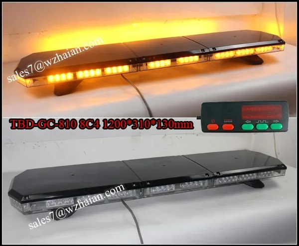 Police Emergency Led Light Bars For Trucks Black Cover Warning Strobe ...