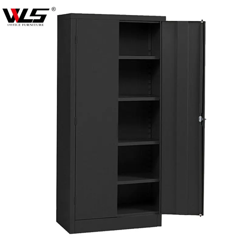 Black 2 Double Door Metal Wardrobe Godrej Steel Almirah Designs