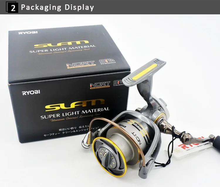 Free Shipping Ryobi Slam 3000 Colorful Spinning 8+1bb Fishing Reel