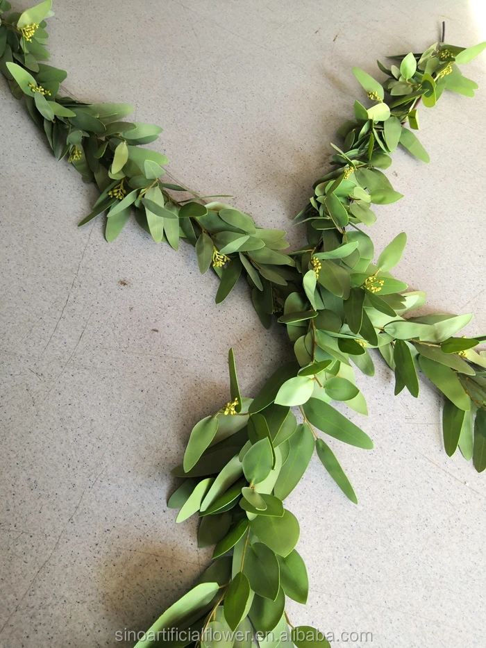 Wholesale Real Touch Artificial Willow Eucalyptus Garland For Home