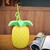 Pineapple Fruit Cup with Twisty Straw