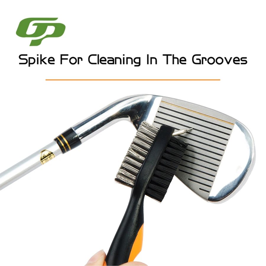 Cleaning Golf Club Head Twosided Golf Brush With Telescopic Handle