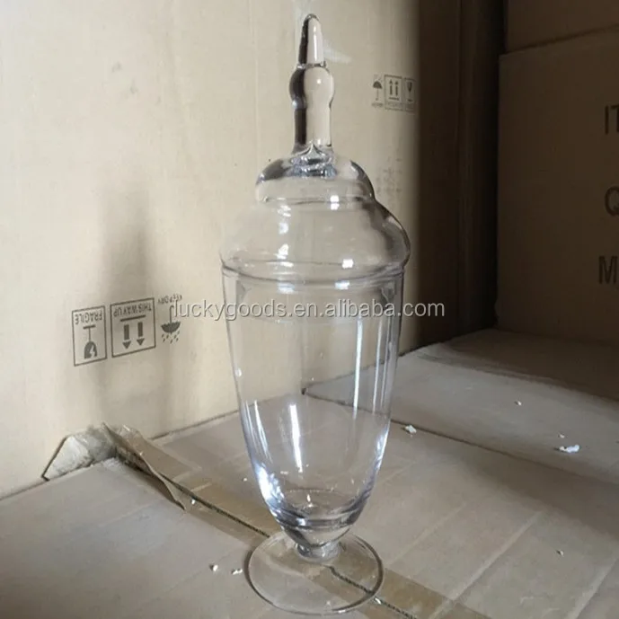 Rand Laat je zien slaaf Inexpensive Price European Exquisted Shape Large Glass Apothecary Jars /  Glass Candy Jars Wholesale - Buy Glass Candy Jar,Decorative Glass  Apothecary Jars,Glass Christmas Candy Jar Product on Alibaba.com