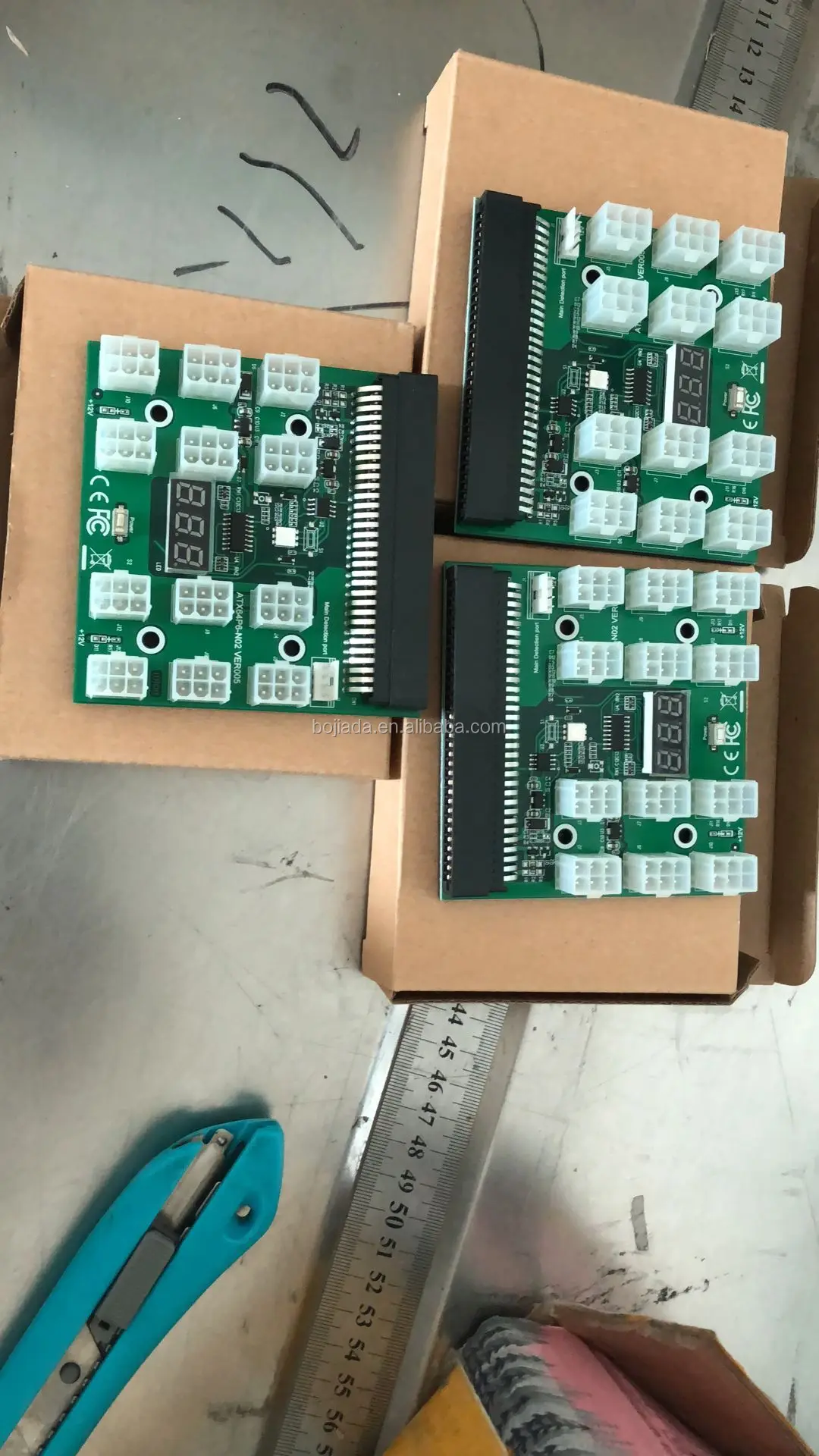 12v 12 Port (1 Breakout Board) Server Power Supply Breakout Board