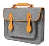 Office Bag Wool Felt with PU Handle Briefcase Style Wool Felt Bag for 13'' Mini Computer