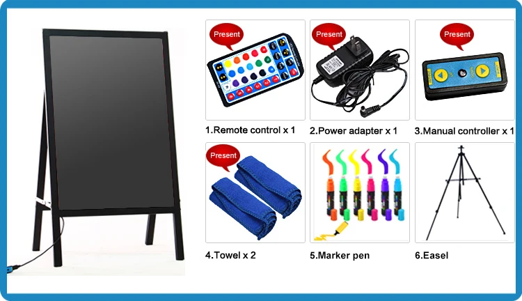 led fluorescent menu board