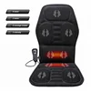 Hot car buttocks vibration heated massage chair seat cushion,heated kneading back buttocks shiatsu massage cushion