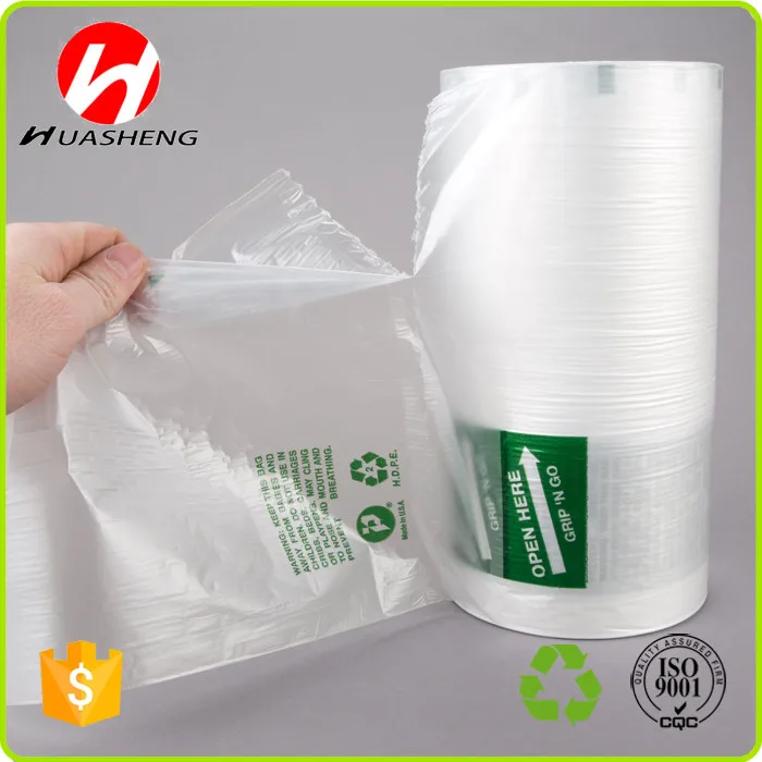 Hdpe Clear Plastic Flat Food Bags On Roll - Buy Food Bags On Roll,Flat ...