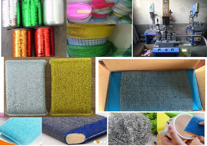 TOTAL-heavy-duty kitchen cleaning wire sponge scouring pad scourer